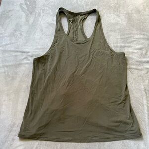 Miles ahead split back tank Olive Green - size 4